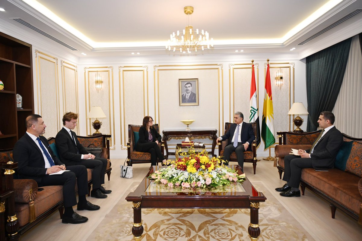 Pleased to meet today with Ms. Jessica SVÄRDSTRÖM, new Ambassador of Kingdom of #Sweden to #Iraq <a href="/SwedeninIQ/">Sweden in Iraq</a>. In the meeting, a range of pressing issues in the region was discussed, including security/political developments and possible opportunities for future cooperation.