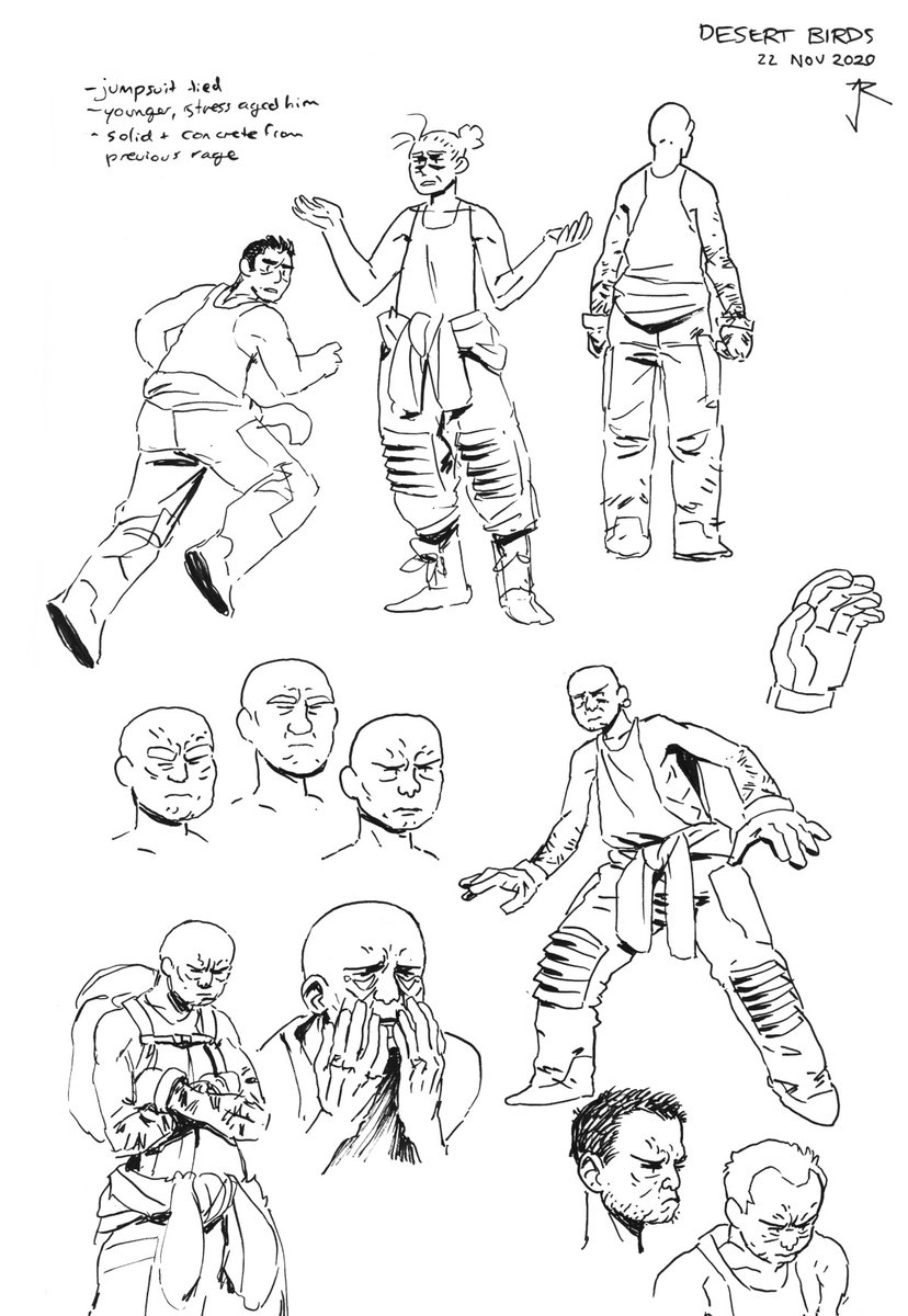 Bloombeard's tweet photo. Only TWO DAYS LEFT to pledge for a copy of Desert Birds! Here's some more early concept art Jack drew when designing the characters. Let's get this thing over the line!!!

https://t.co/PUZXOew435

#characterdesign #conceptart #kickstartercomics #indiecomics  #comics #birds https://t.co/TUYDfcR1jb