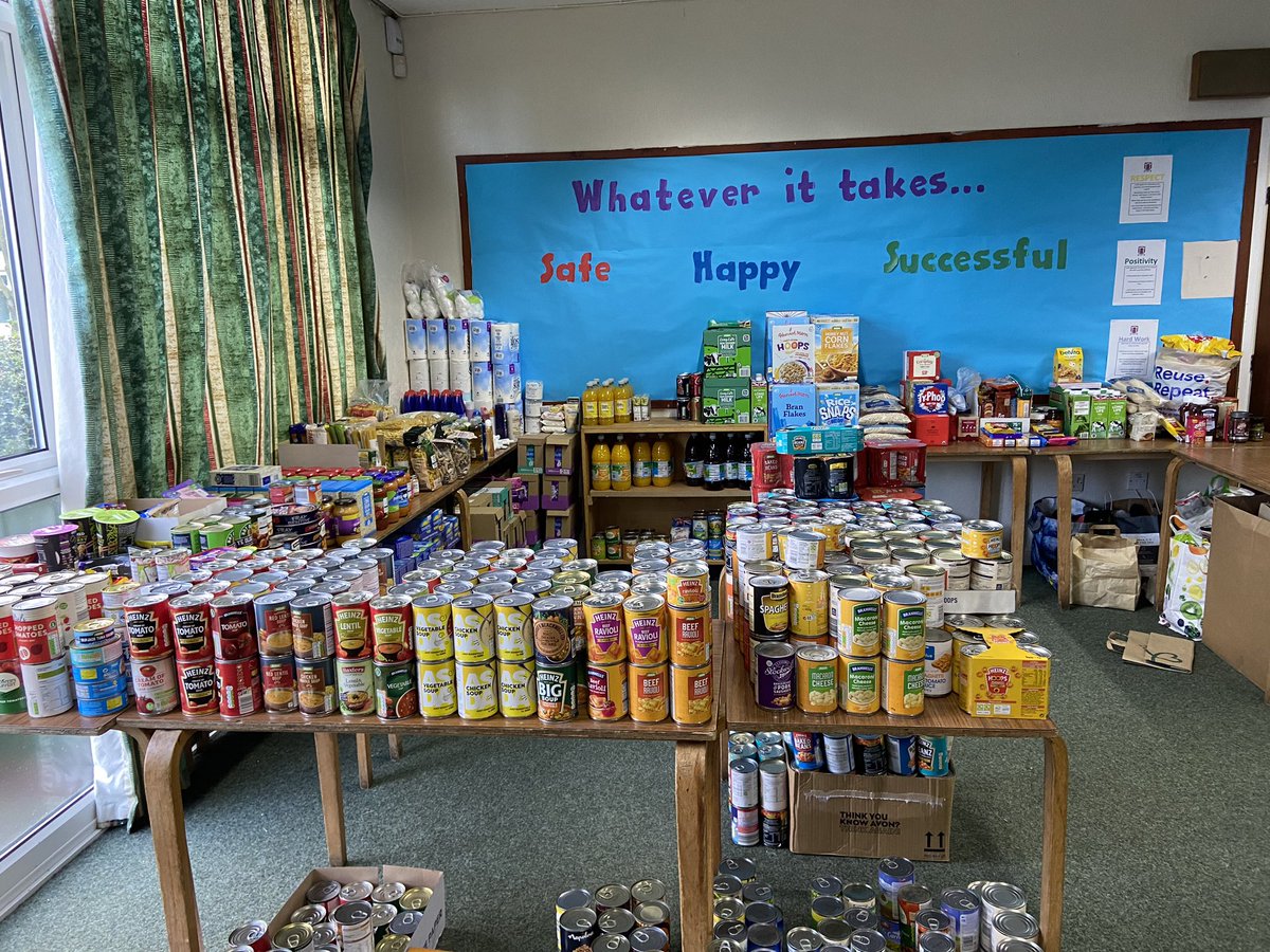 Our food bank is now open. Thank you to all those who donated, please contact rhymer-newbould.h@wintertonca.com if you require further information.