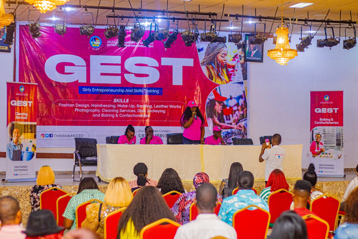Deltahagcd's tweet photo. As we prepare to onboard the 500 trainees of the #ProjectGEST 2022 cycle, today, we held an orientation workshop with trainers from across the state who will be training the young women for a period of 3 months in their preferred skill area.

 #DeltaStateMGCED https://t.co/6hIyAFK8IS