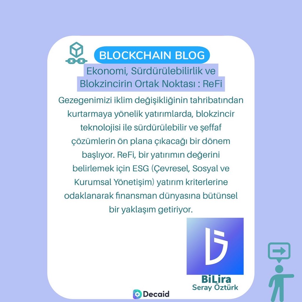 Trioblockchain's tweet image. 📌 Ekonomi, Sürdürülebilirlik ve Blokzincirin Ortak Noktası : ReFi

✍️ : @BiLira_Official 

linktr.ee/Decaid

#decaid #blockchain #web3 #web3community #nft #nftcommunity #smartcontracts #akıllıkontrat #blokzincir #yazılım #software #developer #finans #teknoloji #bitcoin