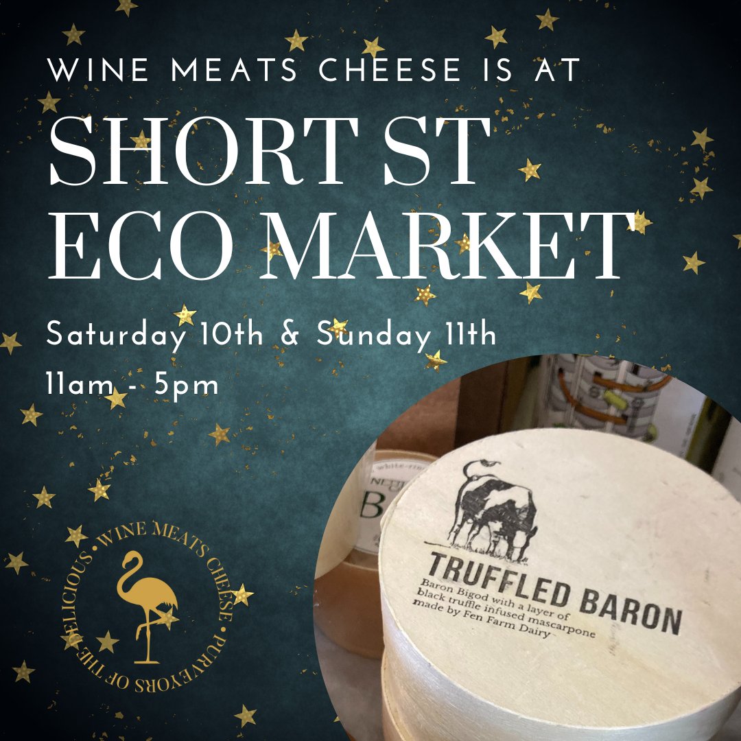 WMC_UK_'s tweet photo. Wine Meats Cheese is back at Short Street Eco Market this Saturday and Sunday 11am-5pm. 

We have an amazing selection of British cheeses &amp; cured meats, as well as English Fizz from Newhall Vineyard and some stunning French reds. We also have a few of our fantastic curated boxes https://t.co/F35Gy284Bh