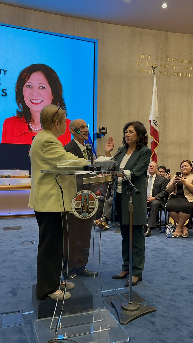 Congrats Supervisor @HildaSolis, honored to continue to serve LA County alongside you! 