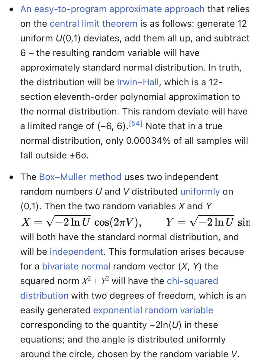 R4_Unit's tweet photo. @lorenschmidt Here are my two favorite.  I use Box-Muller all the time. https://t.co/Cr1u8MAVq8
