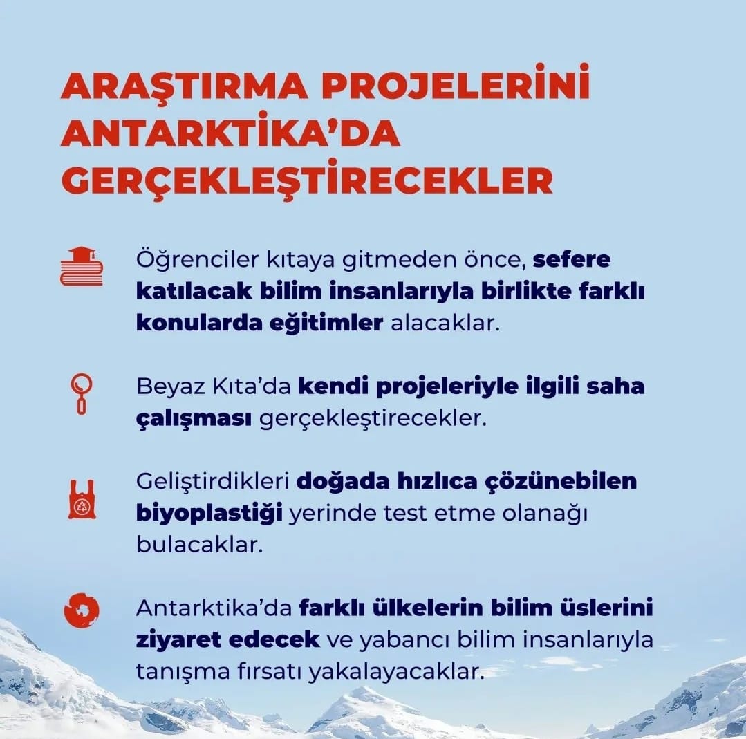 🐧❄️Kutup Araştırmalarında Bir İlk...

💫<a href="/teknofest/">TEKNOFEST</a> Lise Öğrencileri Kutup Araştırma Projeleri Yarışması'nda 1️⃣. olan öğrenciler, Kutup Seferine katılan ilk lise öğrencileri olacaklar.👏🏼

Tıklayınız ⤵️
🔗tubitak.gov.tr/tr/haber/kutup…

<a href="/tcmeb/">Millî Eğitim Bakanlığı</a> <a href="/memleventyazici/">Levent Yazıcı</a>
<a href="/Tubitak/">TÜBİTAK</a> <a href="/ProfHasanMandal/">Prof. Dr. Hasan Mandal</a>