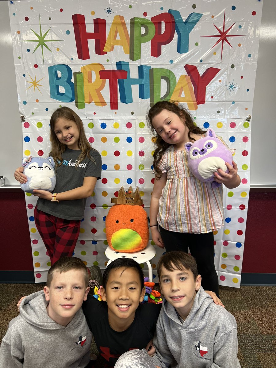 CESGalloway's tweet photo. Happy Birthday to our class mascot, Louie the Mango! https://t.co/z6blOgfBq5