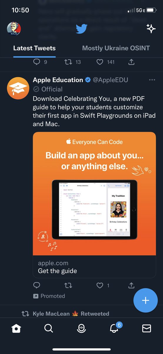 Crypto_Rickk's tweet photo. @elonmusk @RubinReport Happy to see Apple is back advertising on Twitter! https://t.co/pO0ZCdUUuh