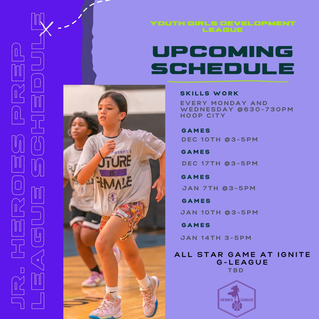 mailchi.mp/896515a166fd/j… Calling Jr. HERoes to come play in our Prep League!
