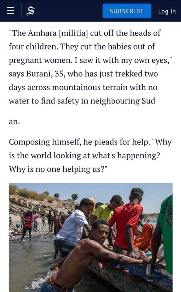 wedihussen's tweet photo. The #Eritrean_government-trained
Ethiopian #Interhamwe ;#FANOamharamilitia-have committed all forms of wickedness in #Tigray & are carrying out the same heinous crimes
acts in #Wollega
#Oromiya.
#FanoIsATeroristGroup
@Telegraph
@AJEnglish
@BBCWorld
@SydneyHerald
@CNN https://t.co/Mp0QK2g7DF