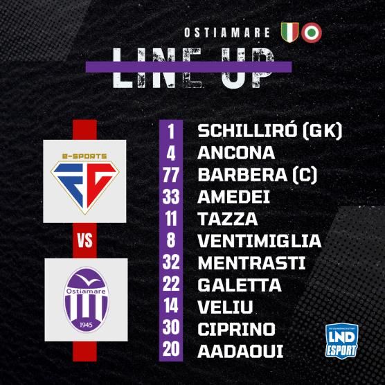 Ostiamare Esports (@ostiamareesp) on Twitter photo Matchday:
<a href="/LNDEsport1/">LND Esport</a> #eSerieD
🆚 <a href="/UsFGESPORTS/">UsFG ESPORTS</a> 21:30
Live: twitch.tv/anco_4x?sr=a
#LNDEsport #OstiaMare🟣⚪ Matchday:
<a href="/LNDEsport1/">LND Esport</a> #eSerieD
🆚 <a href="/UsFGESPORTS/">UsFG ESPORTS</a> 21:30
Live: twitch.tv/anco_4x?sr=a
#LNDEsport #OstiaMare🟣⚪