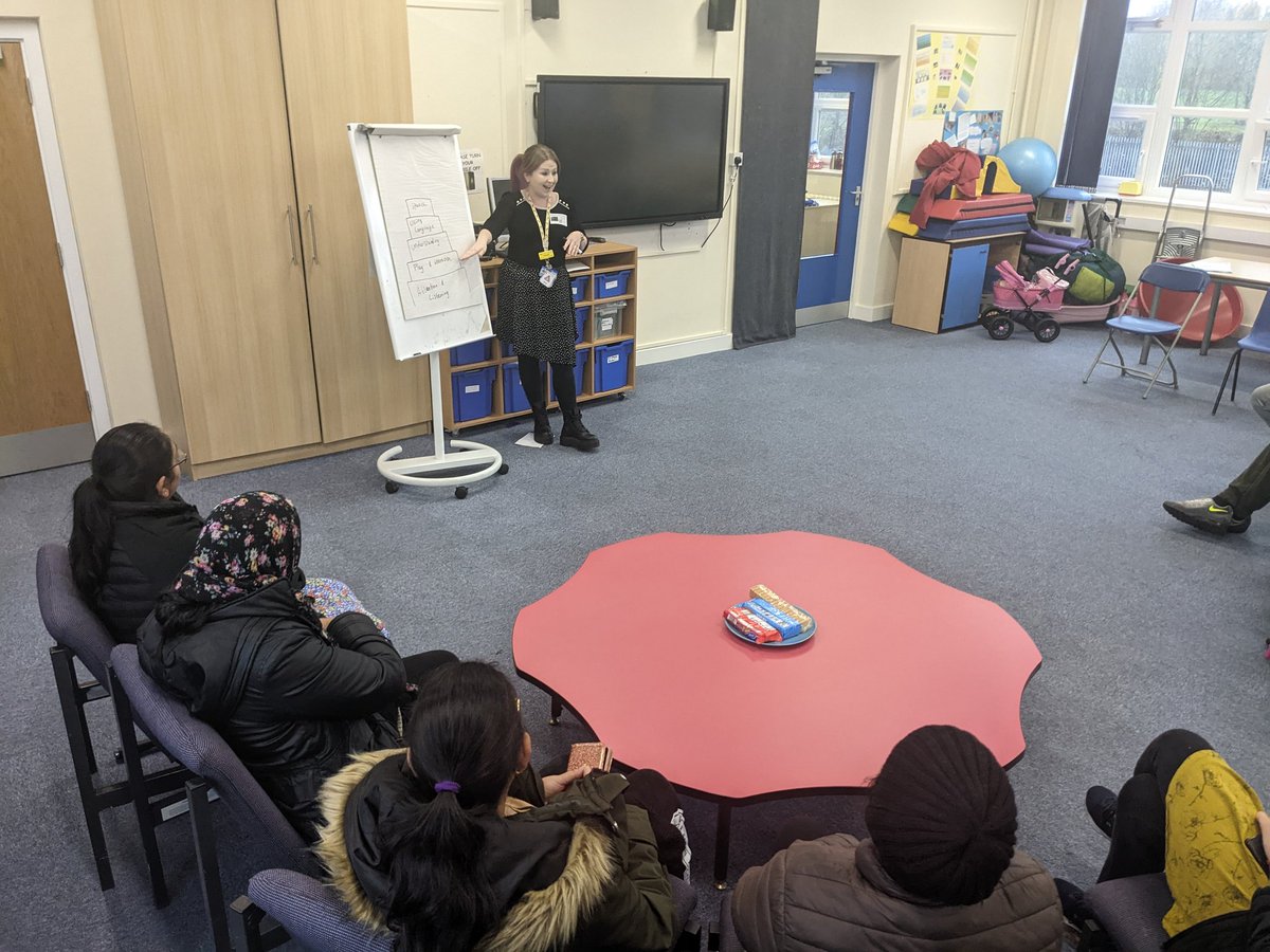 What a truly amazing turn out at our Speech and Language workshop for parents <a href="/DevonshireInf/">Devonshire Infants</a>. Thank you <a href="/Nessa_lloyd/">Vanessa SLT</a> We are flying the flag for early identification and understanding of SALT. #SendTips #Communication #parentalengagement