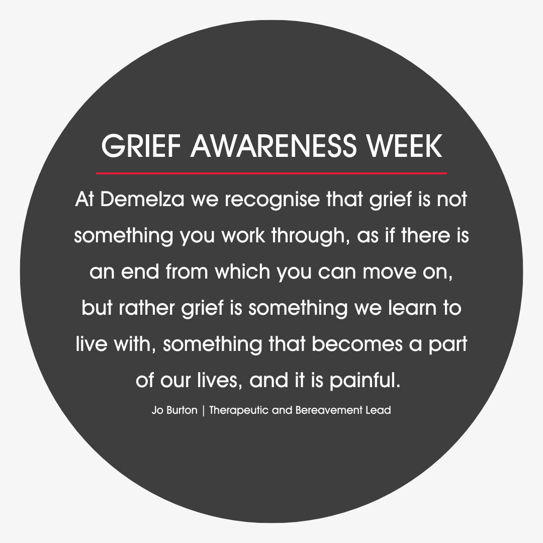 DemelzaCharity's tweet photo. In recognition of #GriefAwarenessWeek Demelza’s Therapeutic &amp; Bereavement Lead Jo shares this blog, raising awareness around all aspects of grief and loss. 🤍

Read more: https://t.co/7zliVoOktx

#GriefAwareness #Demelza #WeAreDemelza #GriefAndLoss #GriefSupport https://t.co/LAxpurJ6kI