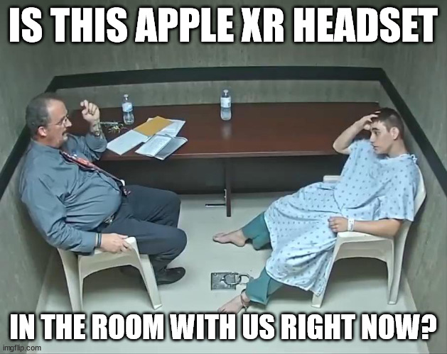 Every time someone talks with me about the upcoming #Apple mixed reality headest

#virtualreality #augmentedreality #technology