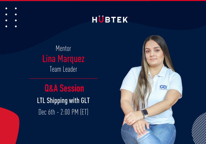 Hubtek1's tweet photo. Lina Marcela Marquez from GLT Logistics will answer all your questions about our Less-than-Truckload (LTL) training during this Q&amp;A session.

Don't hesitate to contact us today to learn and become an expert!

Schedule a call: https://t.co/vP8NynUJzo

#logistic #training #shipping https://t.co/bGpgHorAON
