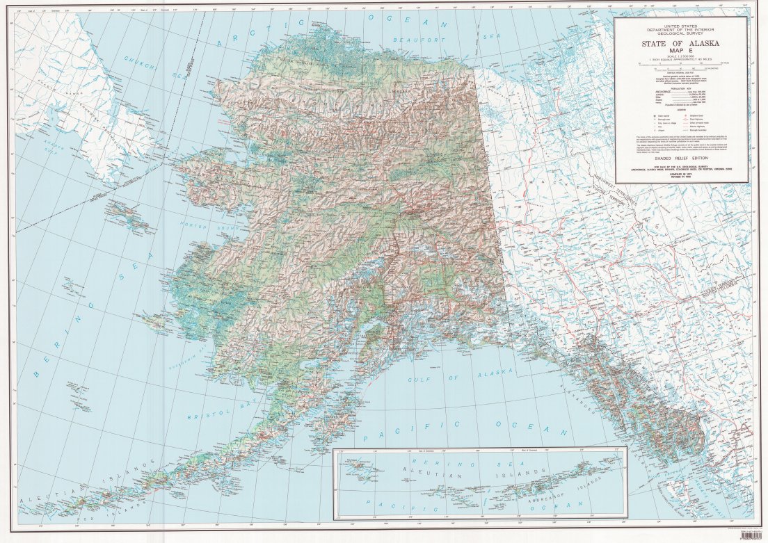 It's #FreeMapMonday! Re-tweet and follow us for a chance to win the State Map of Alaska! #USGSStore (U.S. residents only)