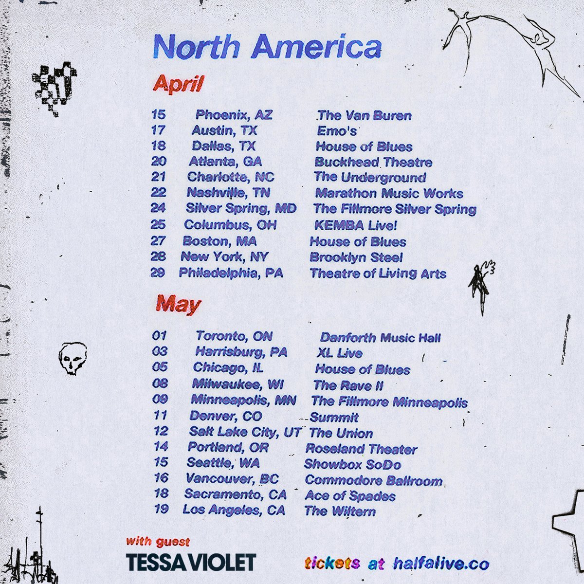 •pre-sale tickets for Conditions Of A Punk (TOUR) North America are ready for you now.. 

sign up here and we'll message you back the password: laylo.com/halfaliveco/tL…