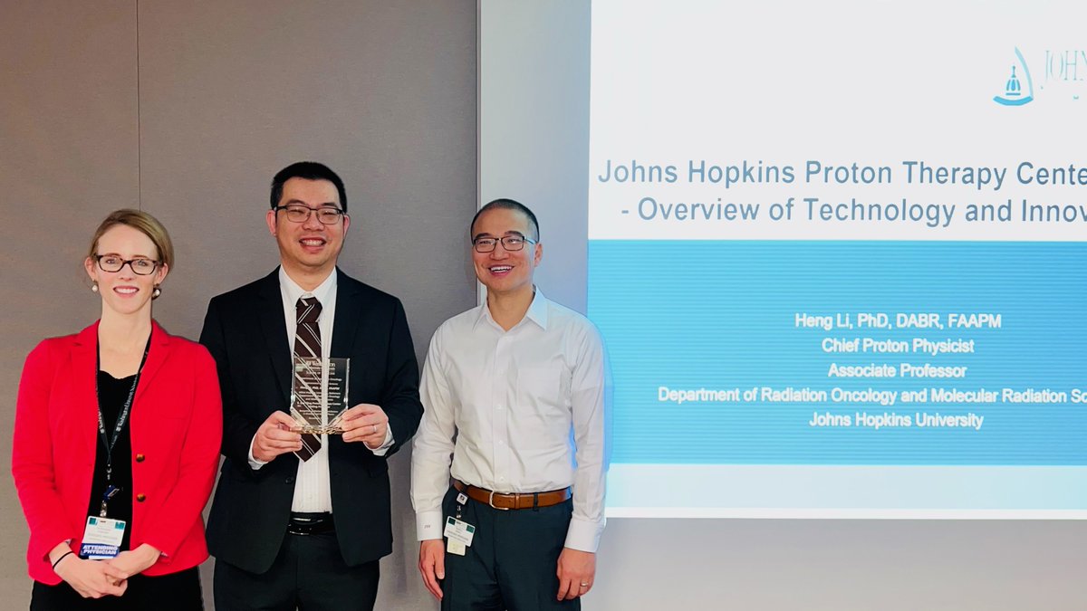 We were honored to have Heng Li, PhD as our S. Lee Kling #ProtonTherapy Center Visiting Professor today <a href="/SitemanCenter/">Siteman Cancer Center</a>.  Great tech &amp; innovation overview of Johns Hopkins Proton Therapy Center. 
#MedPhys #radonc