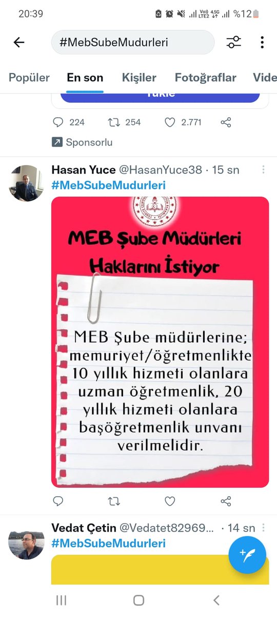 #MebSubeMudurleri