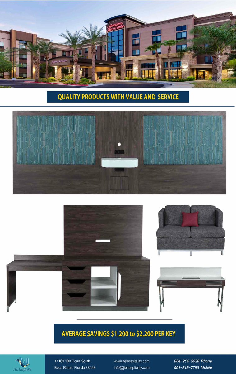 JteHospitality's tweet photo. Quality and Value for your Hampton Inn refresh! https://t.co/Ju4FLClYSJ