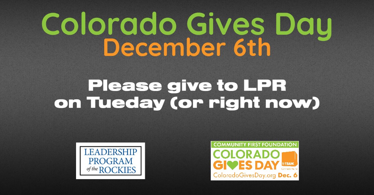 leadersnaction's tweet photo. Colorado Gives Day is Tuesday, December 6th! Please consider giving to LPR and making a donation TOMORROW (or today) by going to https://t.co/TYpdvy1CGr.
#FreedomVsForce #LeadersNAction #ArmyForFreedom #COGivesDay https://t.co/clNYWIFAEM