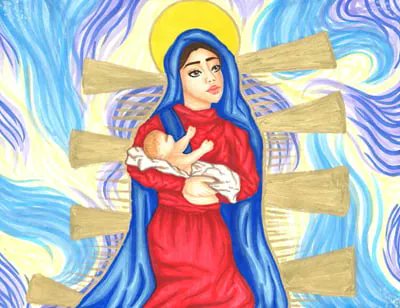 missionFW's tweet photo. One of our own Catholic youth is a winner of the 2021-2022Mission Childhood Association National Christmas Artwork Contest. Her art is displayed at the Basilica of the National Shrine of the Immaculate Conception in Washington. Enter next year's contest at https://t.co/kFlePT5vDA https://t.co/uooAb60HOG