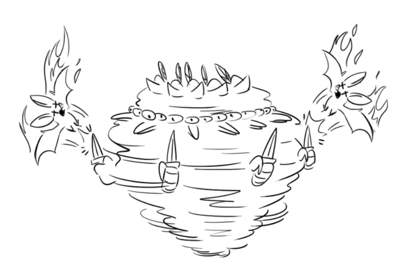Some doodles I did during the final session of the humblewood dnd group 