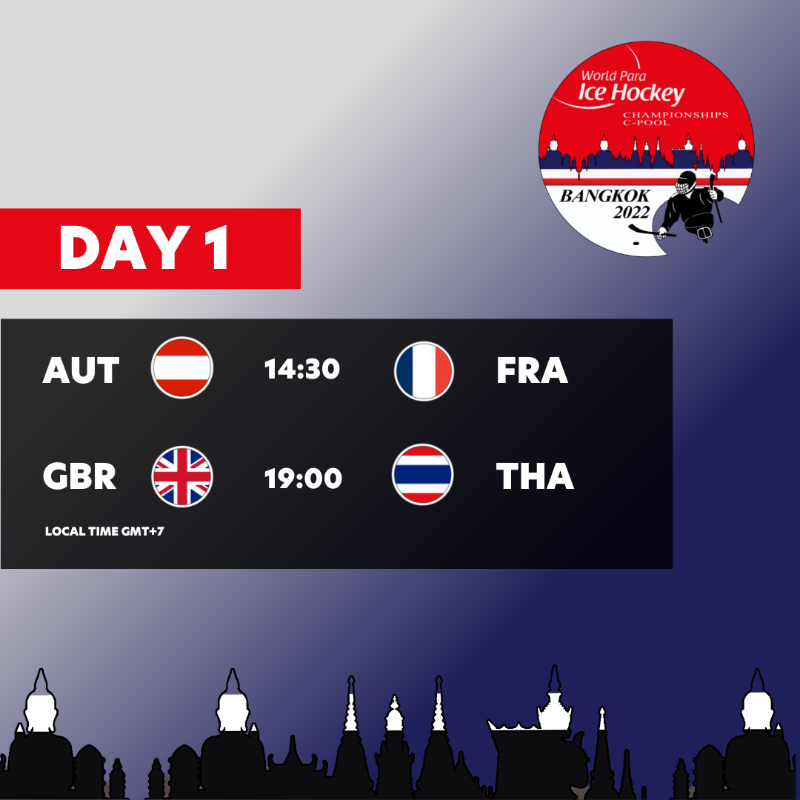 paraicehockey's tweet photo. 🤩🍿 It's showtime! ⭐🥇

Day 1️⃣ is finally here! The teams have practiced and are ready for action🏒

📺 Watch live:
▶ 👉 https://t.co/IzlzyPZkXI
▶ 👉 World Para Ice Hockey Facebook

#Bangkok2022 | #CPool | #ParaIceHockey