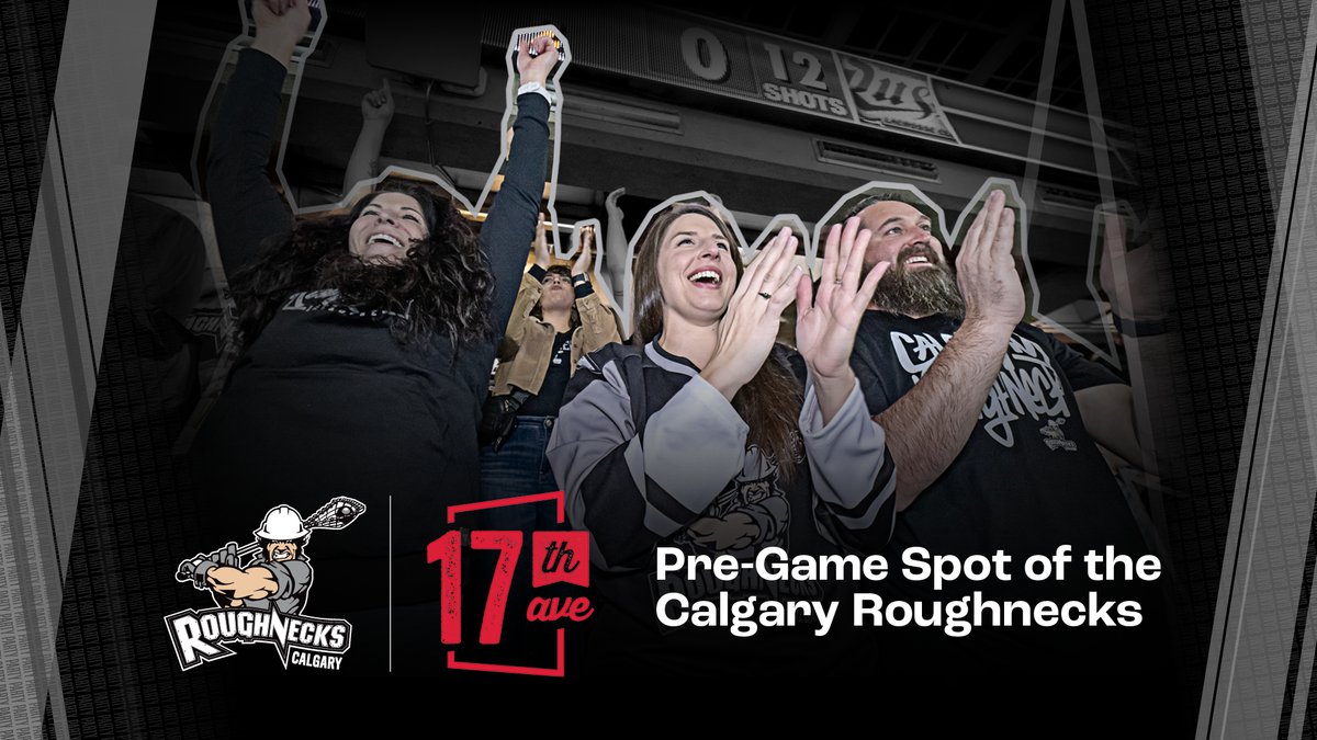 Head down to @17thavesw, the official Pre-Game Spot of the Calgary Roughnecks! Check out amazing local eateries, award-winning restaurants, lively pubs and more, all before you head to the ‘Dome to cheer on our boys!