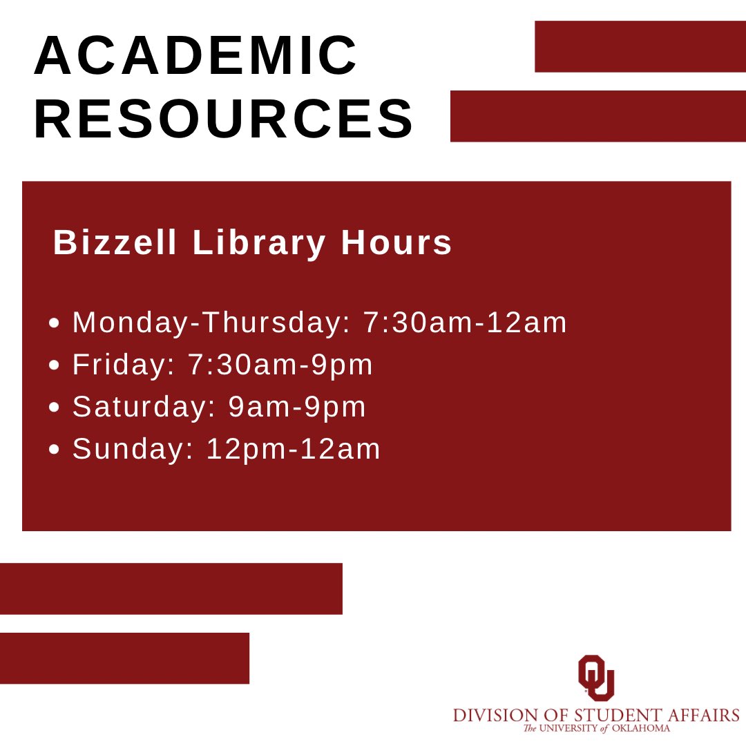students_OU's tweet image. Today marks the beginning of dead week, and here are some helpful resources to help all of you get through! Share our post to help other students in need or tag them down below⬇️⬇️⬇️