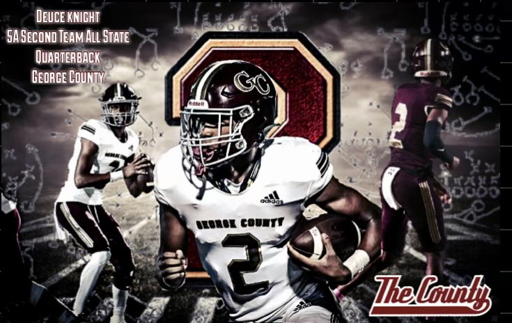 Deuce Knight (@deuceknight) on Twitter photo Blessed to be selected to the 5A all state second team by the <a href="/MACoaches/">Mississippi Association of Coaches</a> <a href="/MacCorleone74/">Rion (Ree-un) Young</a> <a href="/wyattdalton4/">Wyatt Davis</a> <a href="/TheCountyFtbl/">George County Football</a> <a href="/SpurrierCoach/">Coach Steve Spurrier II</a> <a href="/Mitch_Militello/">Mitch Militello</a> <a href="/CoachHalzle/">Joey Halzle</a> <a href="/CosmoSperduto/">Cosmo Sperduto</a> <a href="/ChuckCantor/">Chuck Cantor</a> Blessed to be selected to the 5A all state second team by the <a href="/MACoaches/">Mississippi Association of Coaches</a> <a href="/MacCorleone74/">Rion (Ree-un) Young</a> <a href="/wyattdalton4/">Wyatt Davis</a> <a href="/TheCountyFtbl/">George County Football</a> <a href="/SpurrierCoach/">Coach Steve Spurrier II</a> <a href="/Mitch_Militello/">Mitch Militello</a> <a href="/CoachHalzle/">Joey Halzle</a> <a href="/CosmoSperduto/">Cosmo Sperduto</a> <a href="/ChuckCantor/">Chuck Cantor</a>