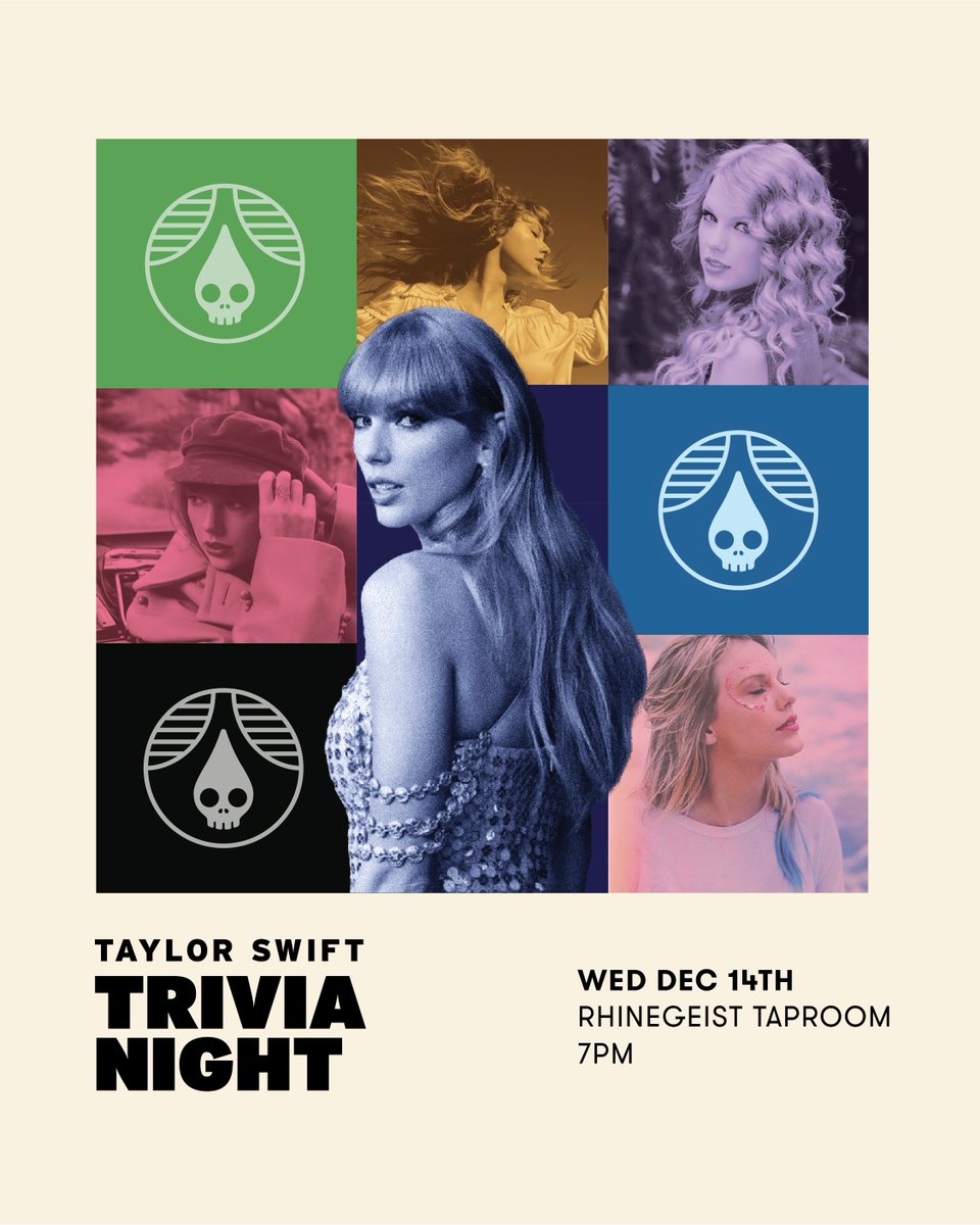 Rhinegeist on Twitter "Swifties assemble! Taylor Swift Trivia is