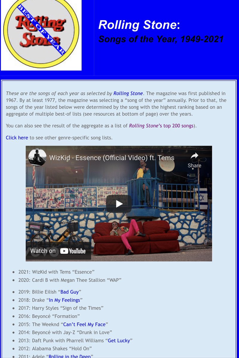 Yakubu Giraso on Twitter "RT WizkidtheLegend Rolling StoneSongs of