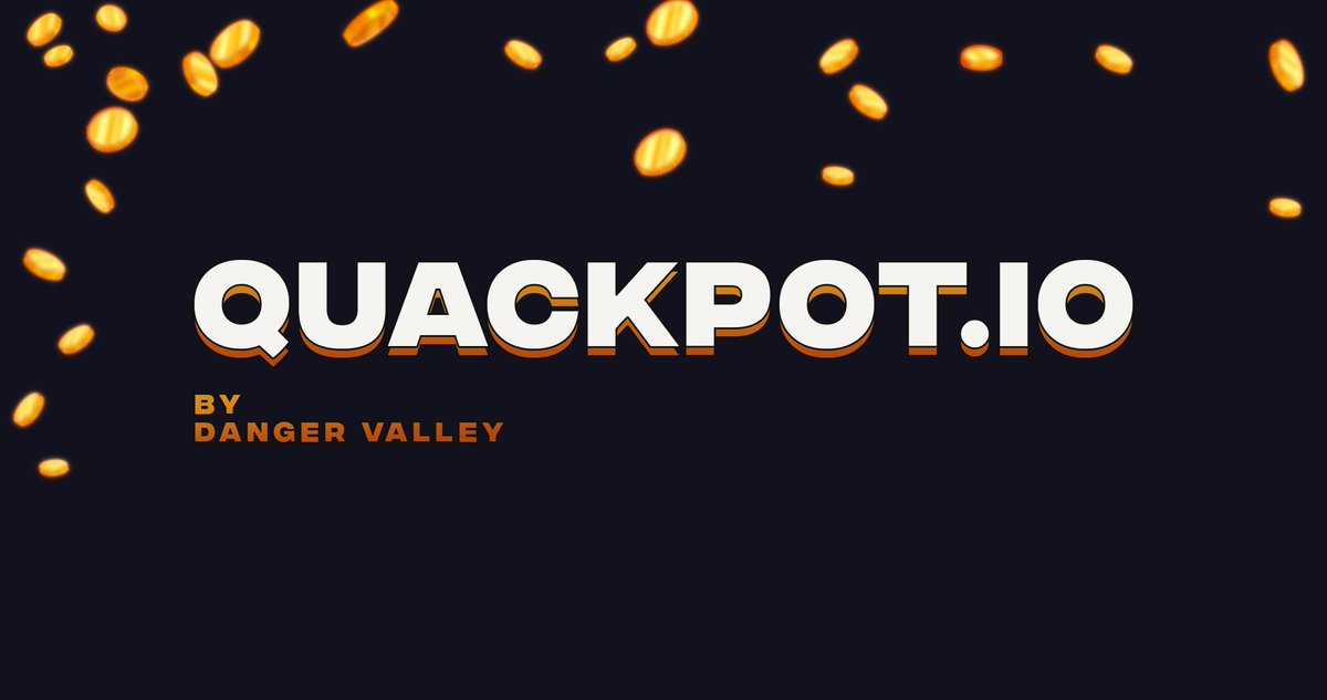 danger_valley's tweet photo. To everyone who's been waiting - you've finally waited! Quackpot is up and running! This is just the beginning of the big gaming platform we're about to build. 

Jump in - https://t.co/JnojiDmzp9 

Whats inside Quackpot: 👇
1/12🧵 https://t.co/MpmyoJUcHE