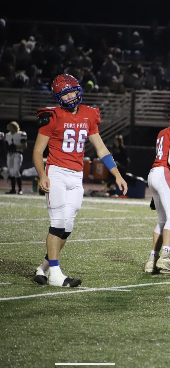 Congratulations to Senior Defensive End Caleb Riggs on being named Division VI First Team All Ohio. #FortFryeFootball