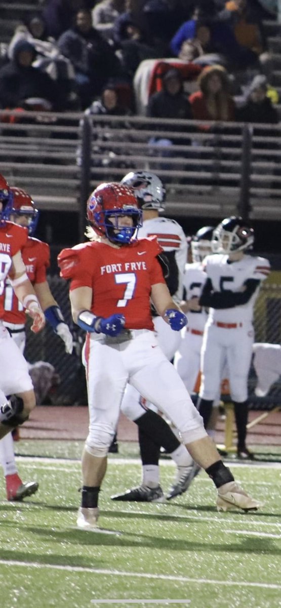 Congratulations to Senior Linebacker Zaiden Huck on being named Division VI First Team All Ohio. #FortFryeFootball <a href="/huck_zaiden/">Zaiden Huck</a>