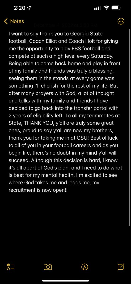 My recruitment is now open. Thank you GSU <a href="/farrellportal/">FarrellPortal</a> <a href="/RivalsPortal/">NCAA Transfer Portal</a>