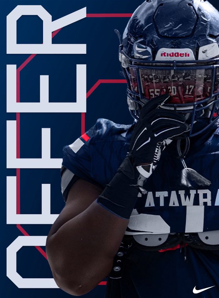 After a great conversation with <a href="/COACH_MEDLOCKQB/">Jake Medlock</a> I am blessed to receive an offer from Catawba university <a href="/CoachUBrown/">Umbrah Brown</a> <a href="/CoachJordyDubb/">Jordan Wilson</a> @coachbelew14 @PCPatriotsFB <a href="/PCHSRecruiting/">PCHS Recruiting</a>