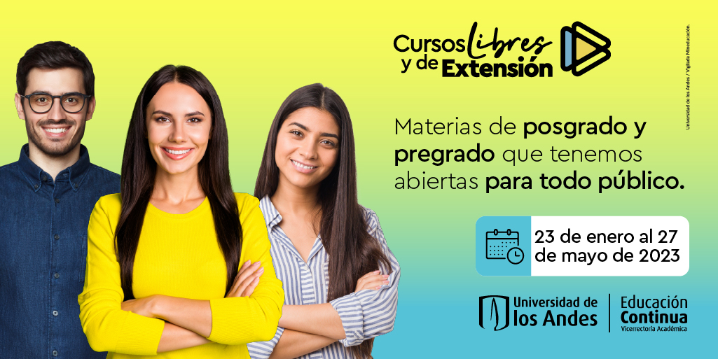 ¿Conoces todas las ventajas de tomar cursos libres? Pues esta es tu oportunidad para descubrirlos. Prepárate para los retos de hoy y del futuro con los cursos libres y de extensión ¡Inscríbete!
Link: bit.ly/Cursoslibresye…
***
#DECAdeEstudiantes #EDCO #Uniandes