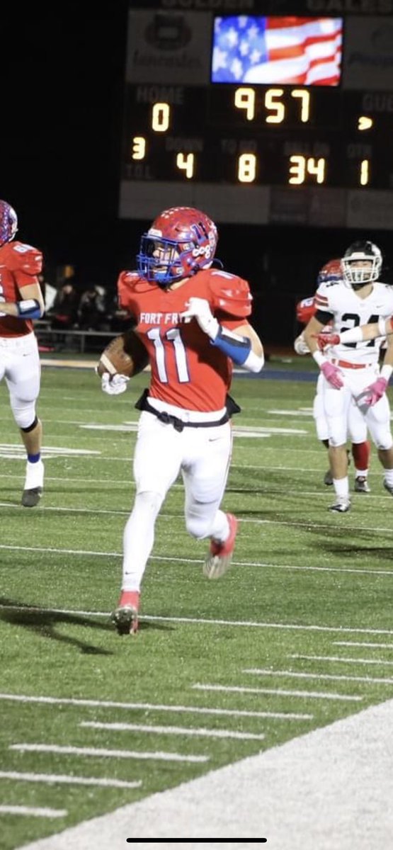 Congratulations to Senior Braxton Brown on being named Division VI First Team All Ohio. #FortFryeFootball