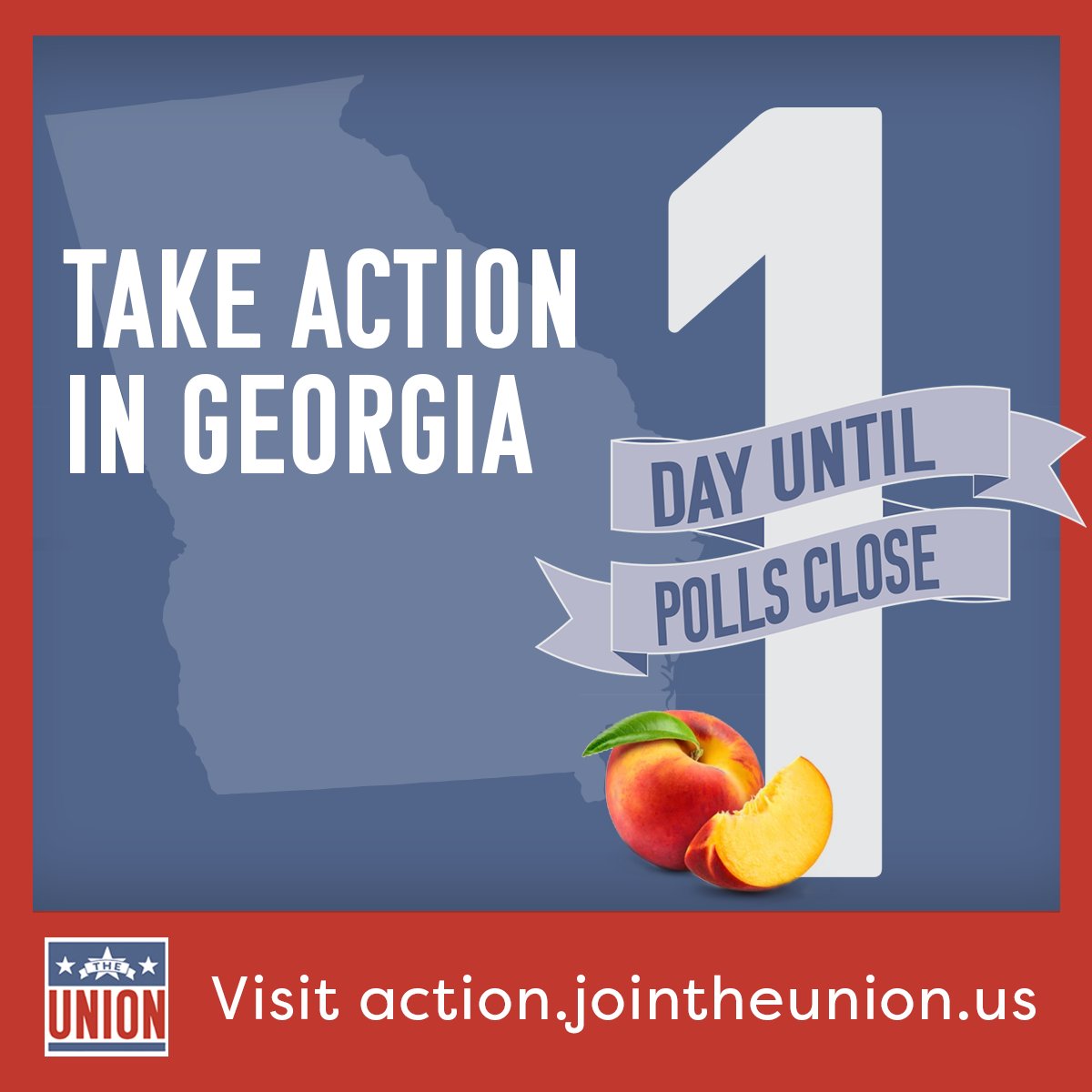 JoinTheUnionUS's tweet photo. LAST CALL (almost), especially for procrastinators!
One more day until the Georgia runoff election.
A #WarnockWin requires ALL of us to #TakeAction.
Have you? Either way, it's not too late.
Jump in and find a good "action" fit right here:
๐๐ฝ
https://t.co/V2MF7T9Qu1 https://t.co/3kPZhFJlsa