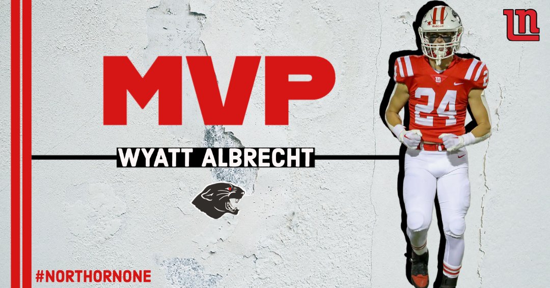 LNHSPantherFB's tweet photo. Congratulations! 

The 47th TEAM MVP: 

#24 Wyatt Albrecht - Sr. LB/H

#NorthOrNone https://t.co/sDu7RSAF1I