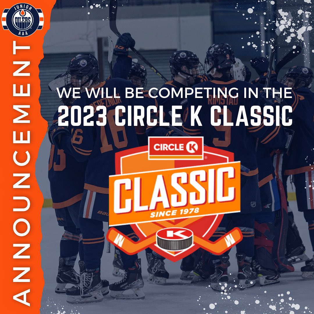 Junior <a href="/EdmontonOilers/">Edmonton Oilers</a> Blue is headed to the <a href="/CircleKClassic/">Circle K Classic</a> (formerly Mac’s Tournament)! 

#hockeyedm | #BeAnOiler | #LetsGoOilers | #CircleKClassic