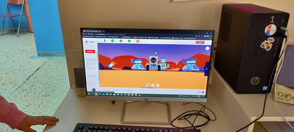 glascaris's tweet image. Starting @CSEdWeek & @hourofcode 2022 with coding activities in an amazing 3D world with Axel robot 🤖 on planet Mars 🪐🚀!!. @RobotifyLabs Labs, thanks for this opportunity🦾!! #CSEdWeek2022 #codingactivities