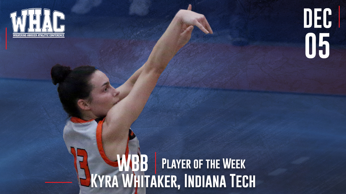 Women's Basketball Weekly Award to Whitaker of IT
 - whac.net/article/6525