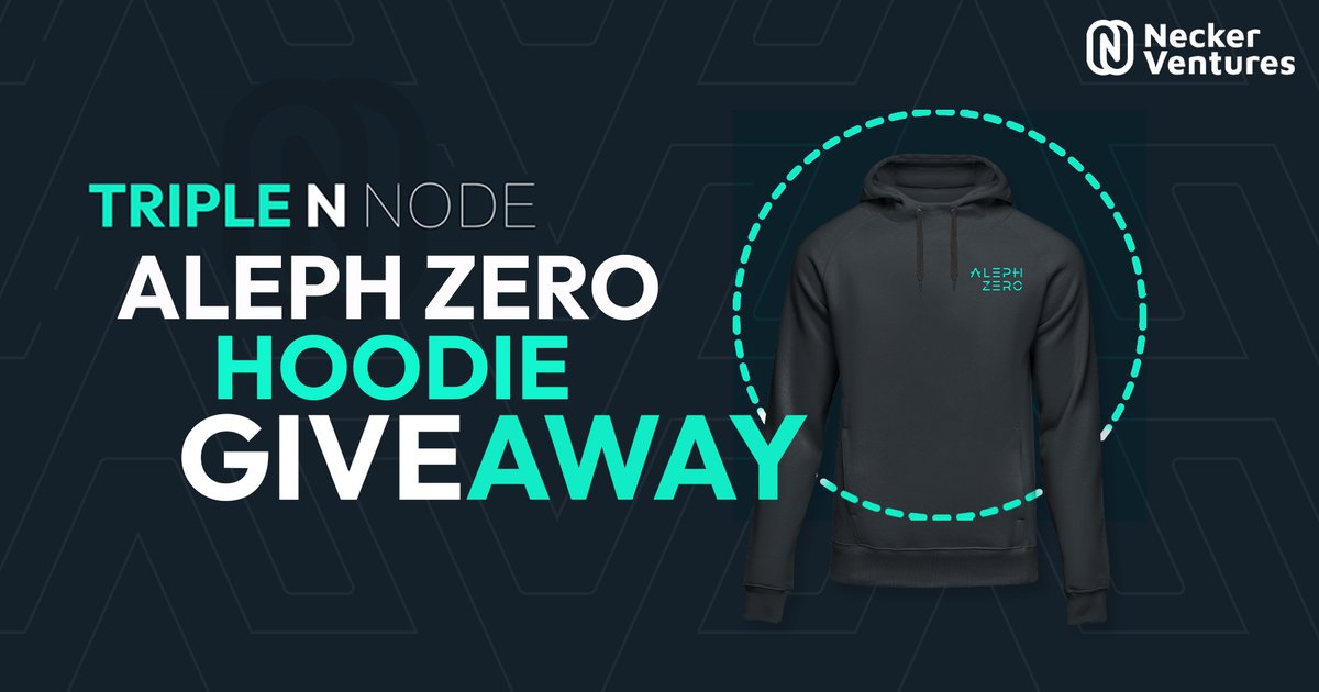 dallocrypto's tweet photo. 🚨GIVEAWAY 🚨

We @NeckerVentures are going to do @Aleph__Zero   hoodie give away to clients who stake with our $AZERO NODE. https://t.co/nEIKLgrCG6
