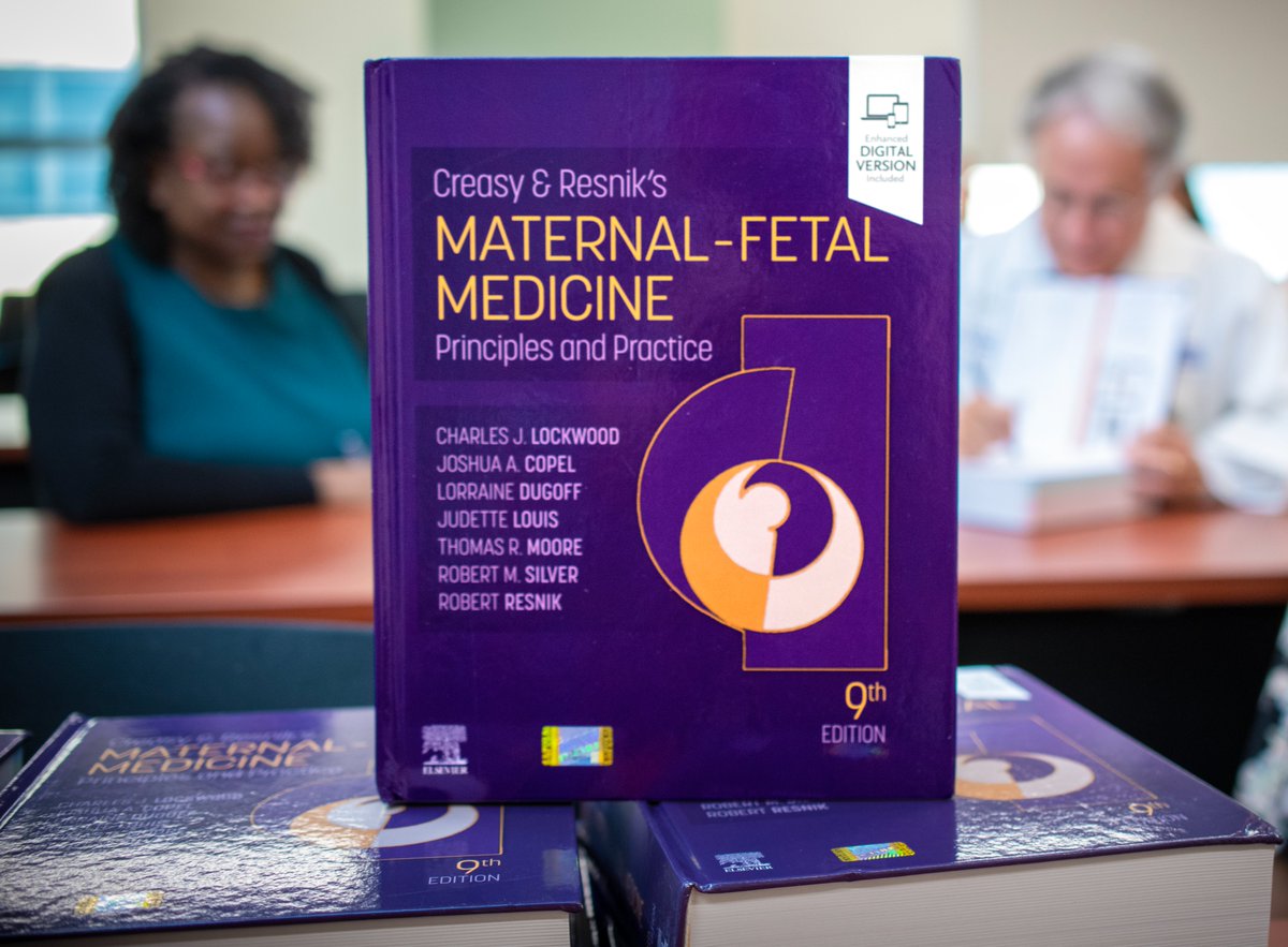 USFHealth's tweet photo. This textbook on babies weighs more than a newborn baby – and @USFHealthMed experts Dr. Charles Lockwood and Dr. Judette Louis are editors on this guide, described as “the definitive reference in the field for more than 35 years.” Read more https://t.co/QLCWZIFqyk. https://t.co/vdvX7a3USs