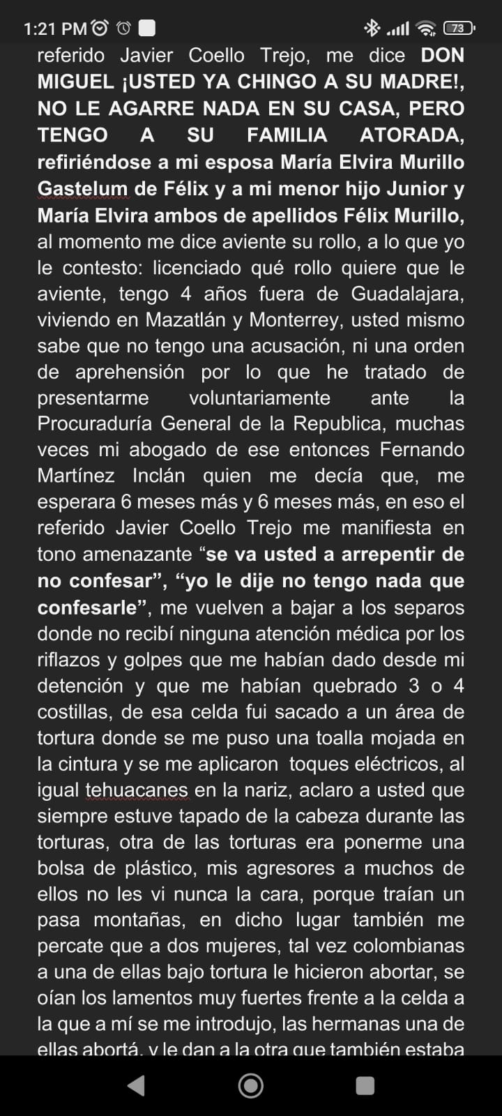 Miguel Felix Gallardo (MFGoficial1) / Twitter