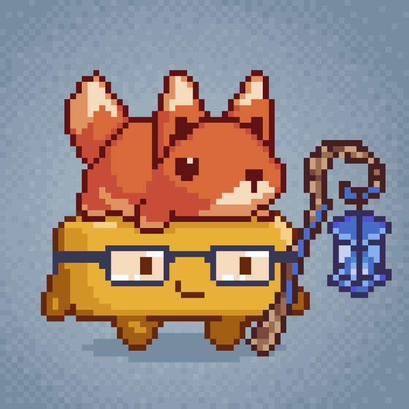 QuarkStarsQuiz's tweet photo. Foxy Bottom Quark #PixelArt #Indie https://t.co/fXIX59J9Kn