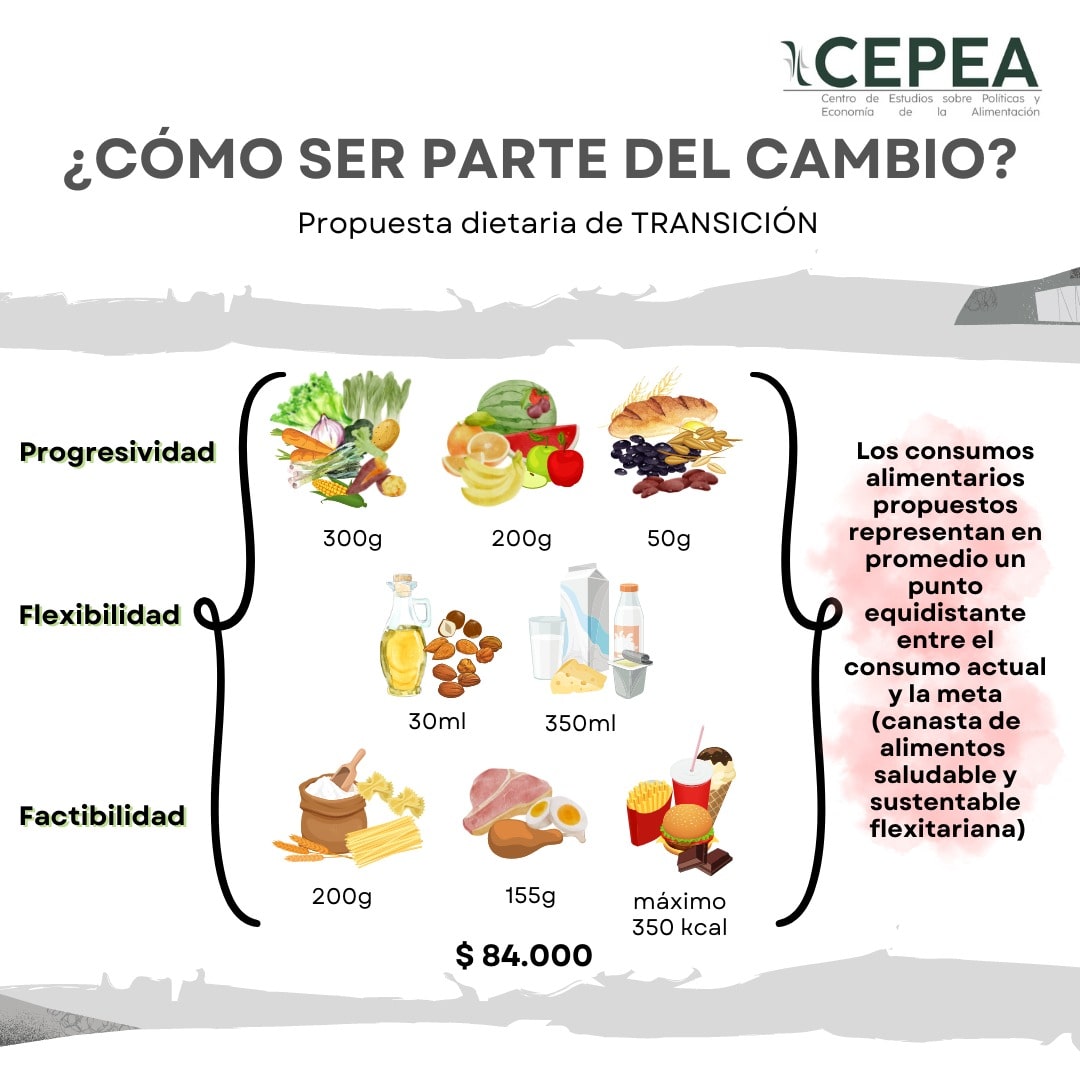 sbritoscepea's tweet photo. Junto al costeo de los modelos alimentarios, presentamos una nueva propuesta dietaria. 

Un patrón alimentario de transición rumbo al cambio alimentario progresivo, flexible y factible, sin perder de vista los múltiples aspectos involucrados en un sistema alimentario integral. https://t.co/657XiYW21z