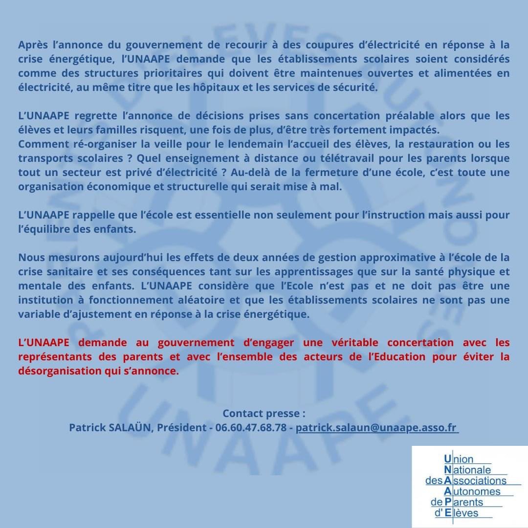 UNAAPE NATIONALE tweet media